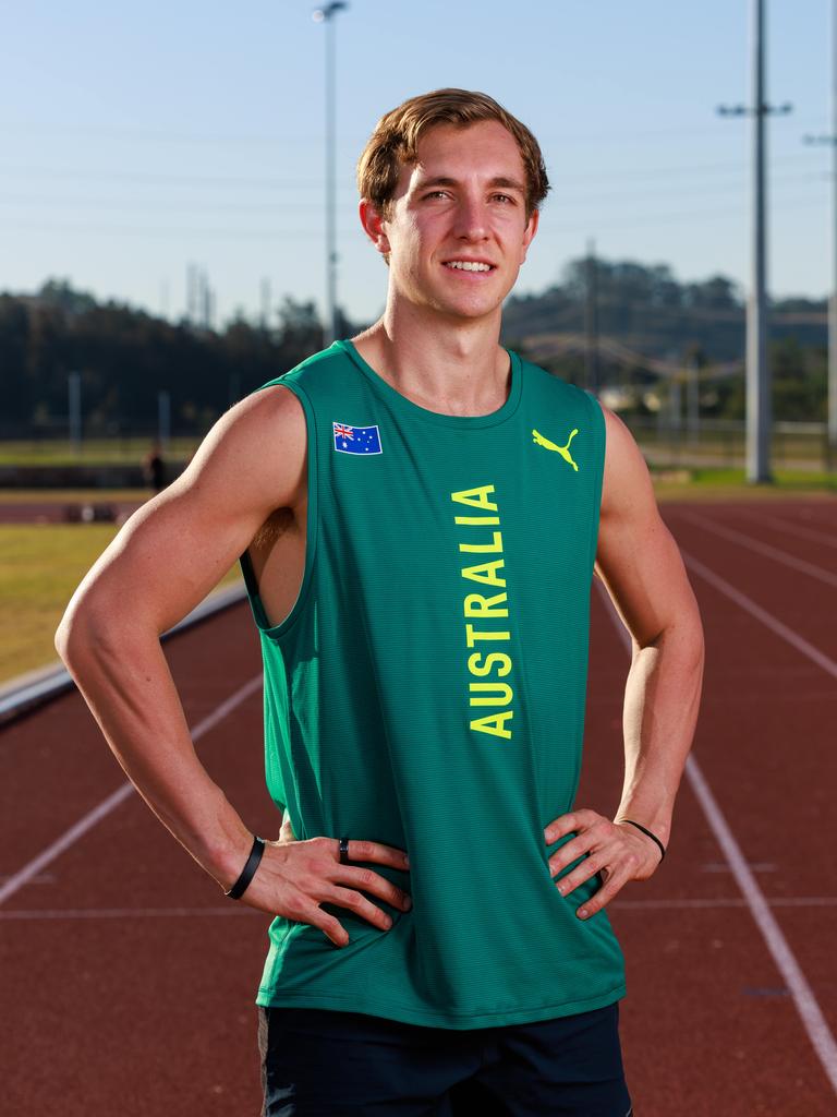 Azzopardi made his feelings known on the relay team. Picture: Justin Lloyd.