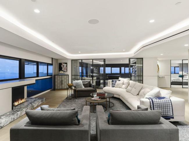 The 40th-floor apartment has five bedrooms, four balconies plus eight car spaces.