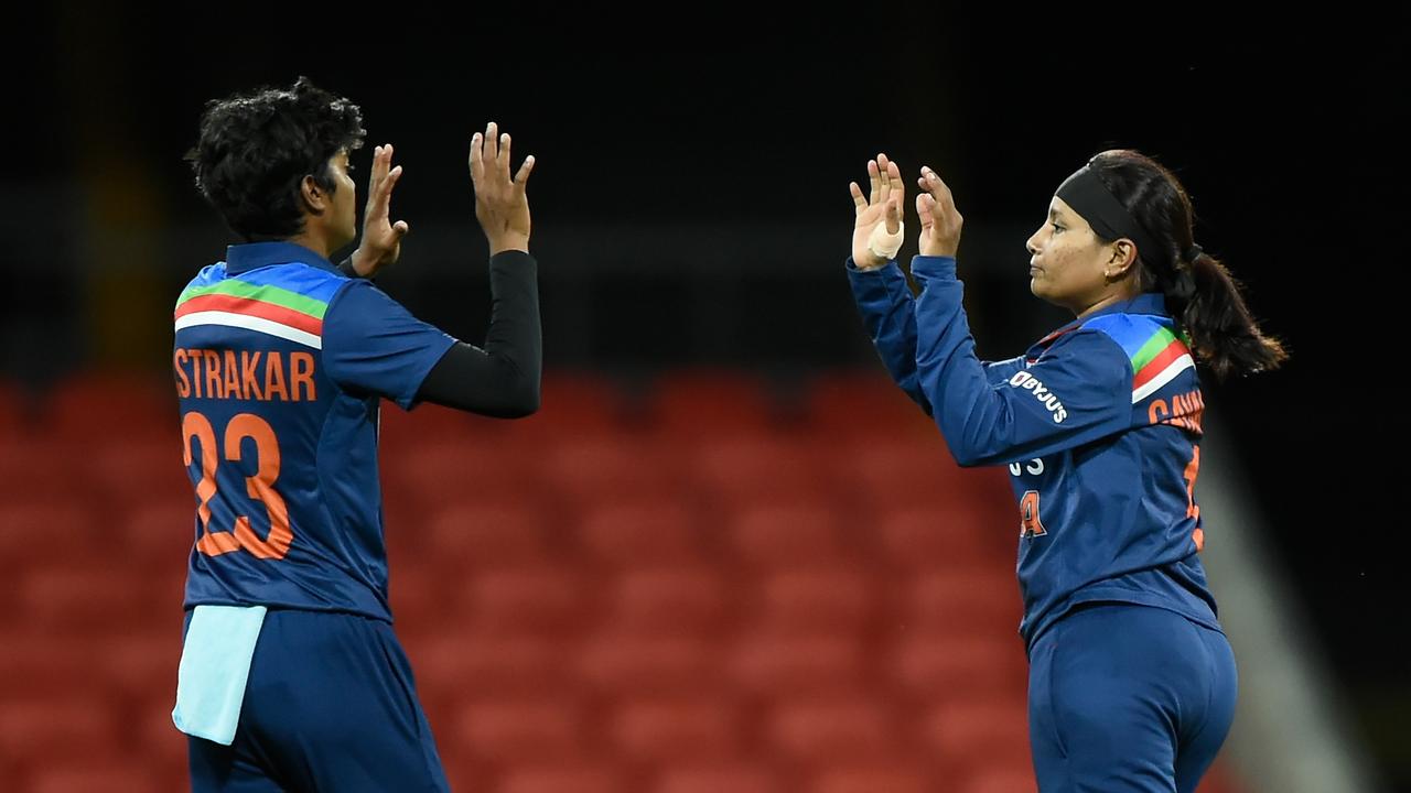 Rajeshwari Gayakwad was the pick of the Indian bowlers. Picture: Getty Images