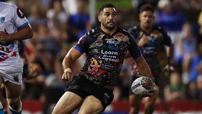 Selwyn Cobbo idolised Greg Inglis growing up, but has yet to meet the NRL great. Picture: Brett Costello