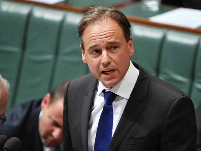 Sports Minister Greg Hunt has formally ruled out an inquiry into Australia’s anti-doping body’s handling of the Essendon scandal. Picture: AAP/Mick Tsikas