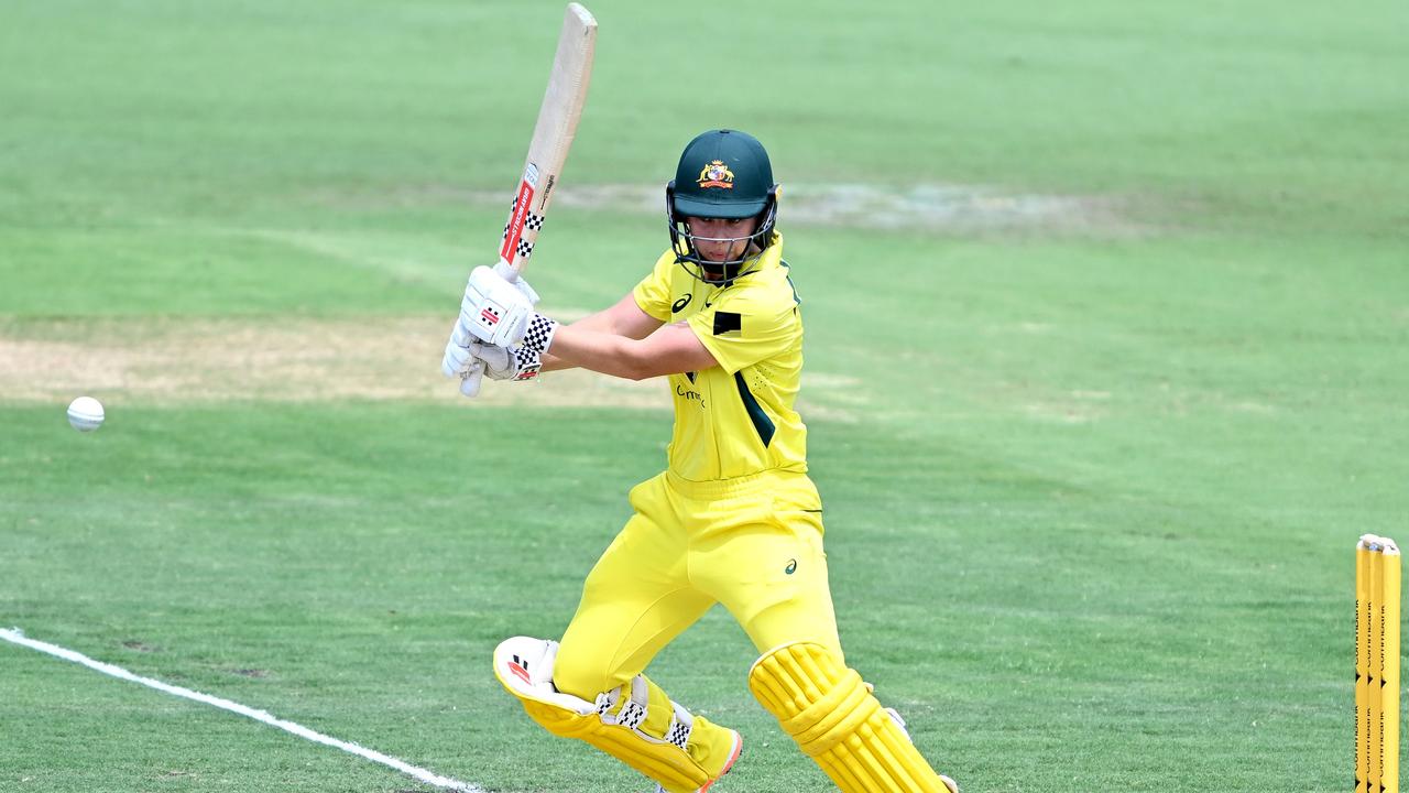 Phoebe Litchfield couldn’t have asked for a better start to her ODI career. Picture: Bradley Kanaris/Getty Images