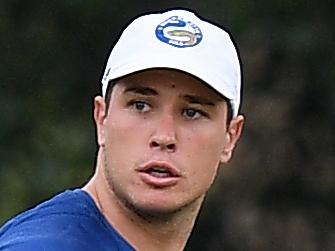 Parramatta Eels player Mitchell Moses takes part in a team training session at the Old Saleyards Reserve, in Sydney, Tuesday, February 5, 2019. (AAP Image/Dan Himbrechts) NO ARCHIVING