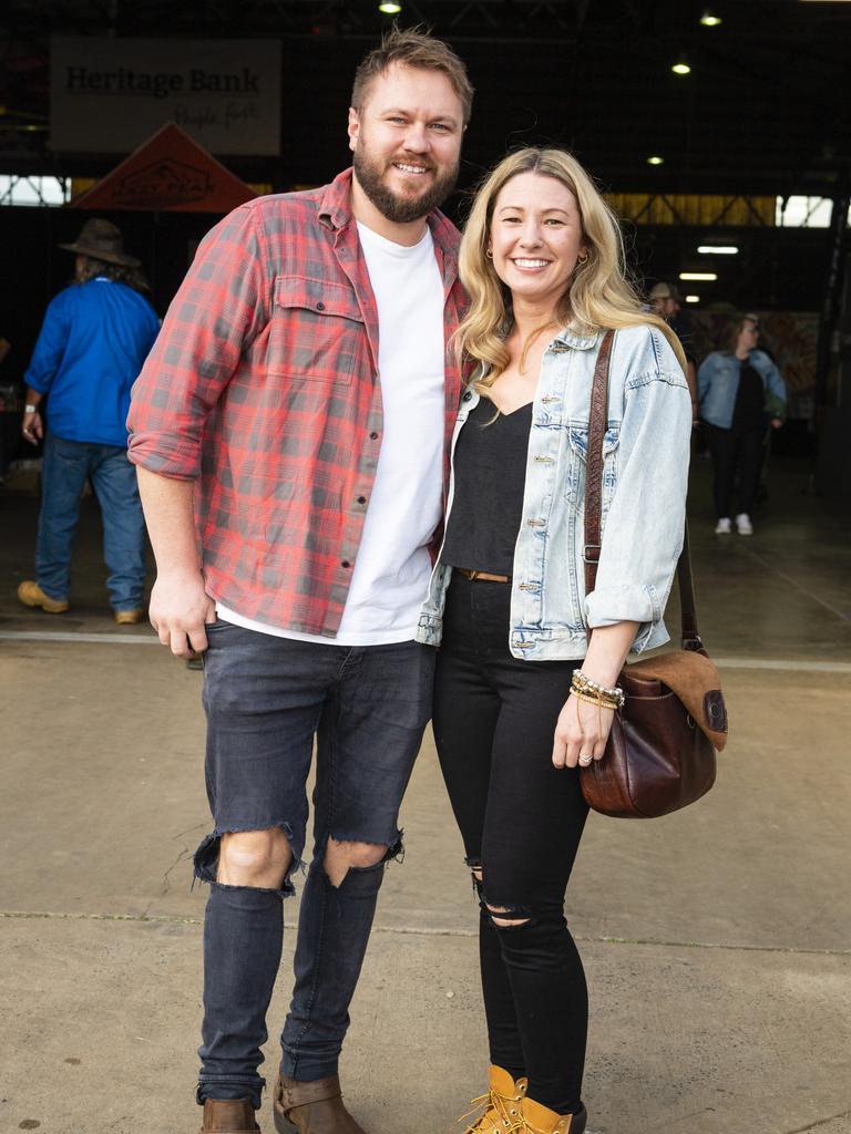 Ryley and Sari McEwan at Meatstock at Toowoomba Showgrounds, Friday, April 8, 2022. Picture: Kevin Farmer