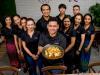 Thai Korner in Pimpama (they also have a restaurant in Upper Coomera) have won the best Thai on the gold coast. Thai Korner is a family owned business. The owner and head chef are brother and sister. Staff with a Cashew Nut Chicken dish. Picture: Jerad Williams