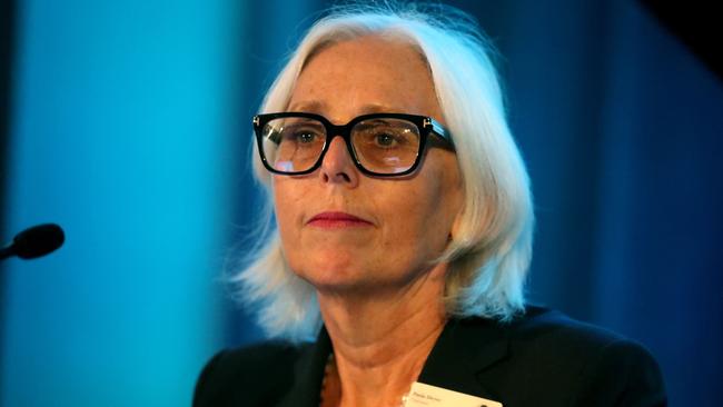 Paula Dwyer is stepping down as Tabcorp chairman. ‘The time is now right for a new chairman to lead the Tabcorp board into the future,’ she said. Picture: David Geraghty