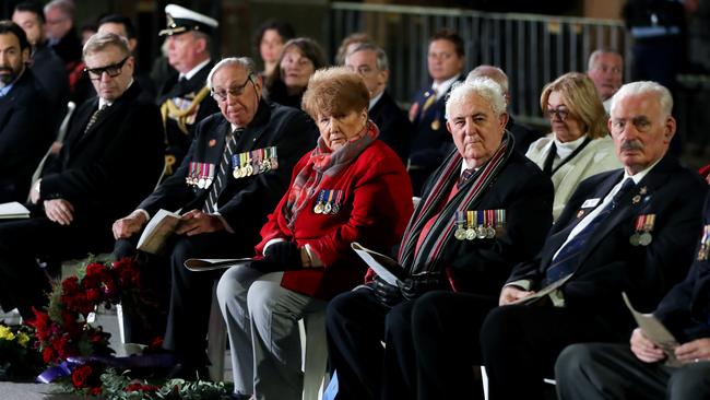 War veterans and dignitaries were in attendance. Picture Thorne/Getty Images