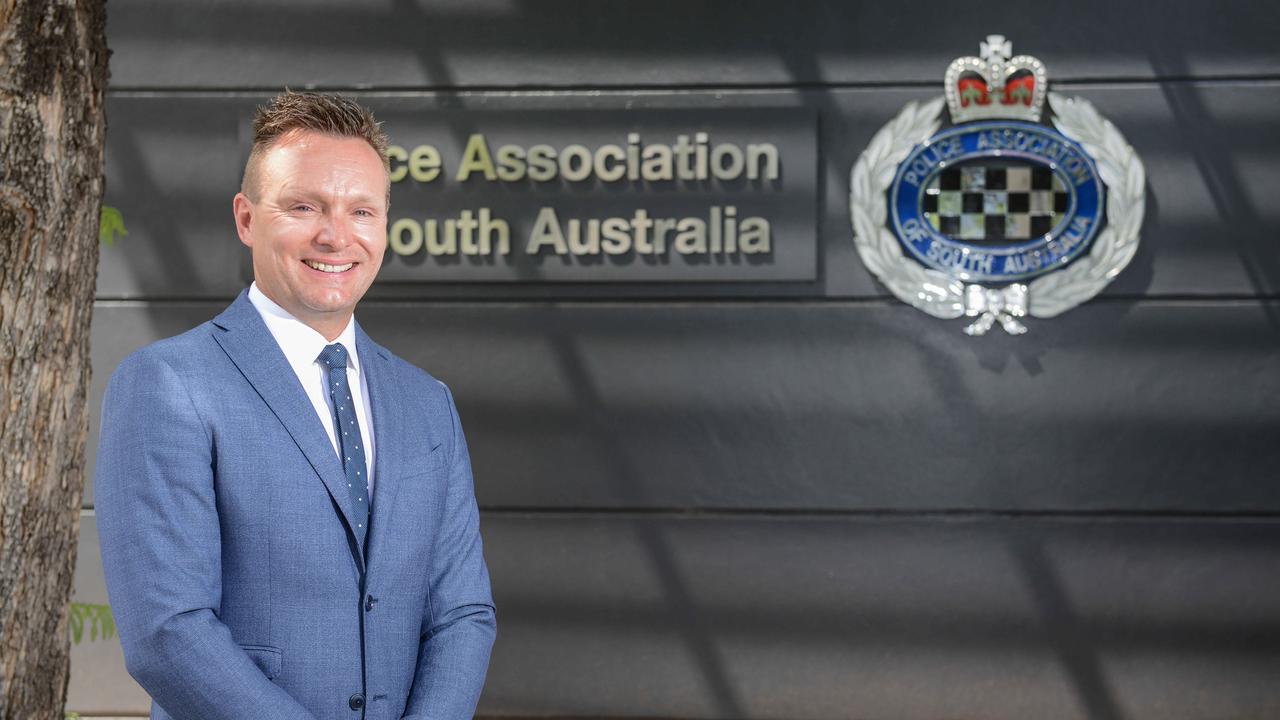 Wade Burns has been the Police Association of South Australia’s deputy president since 2022. Picture: Brenton Edwards