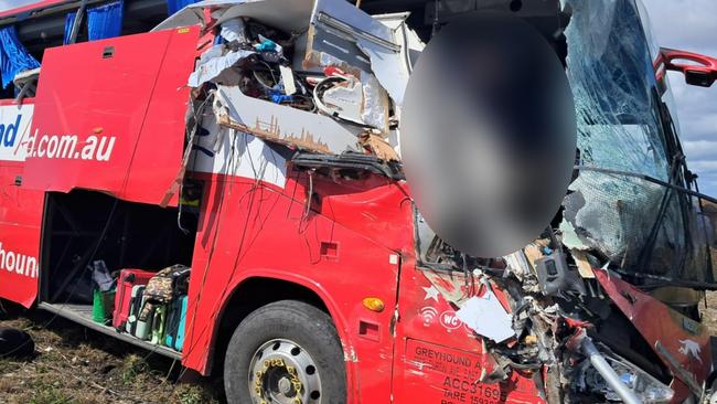 Three passengers on the bus were killed. Picture: Supplied