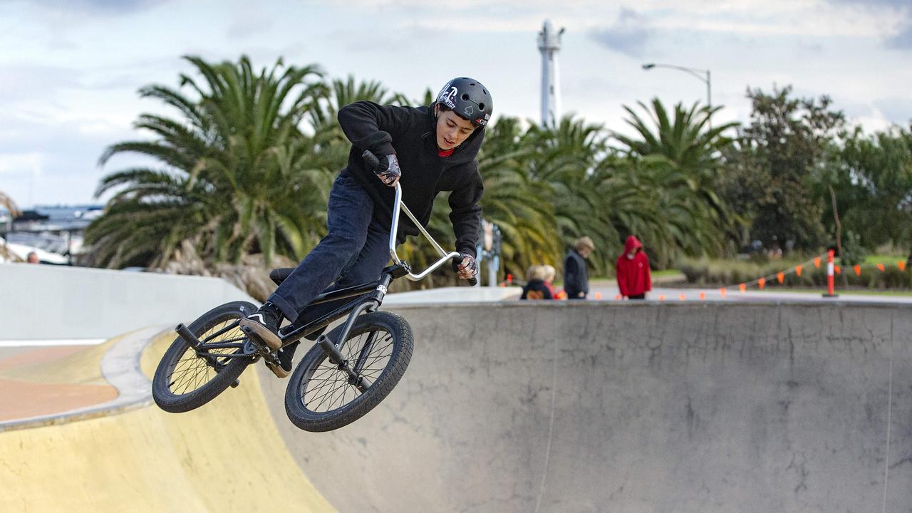 Skate parks have been closed in Melbourne and the Mitchell Shire. Picture: Sarah Matray