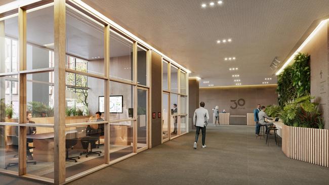 Artist's impression of the $30m upgrade of the former Telstra building. Picture: Supplied by Quintessential