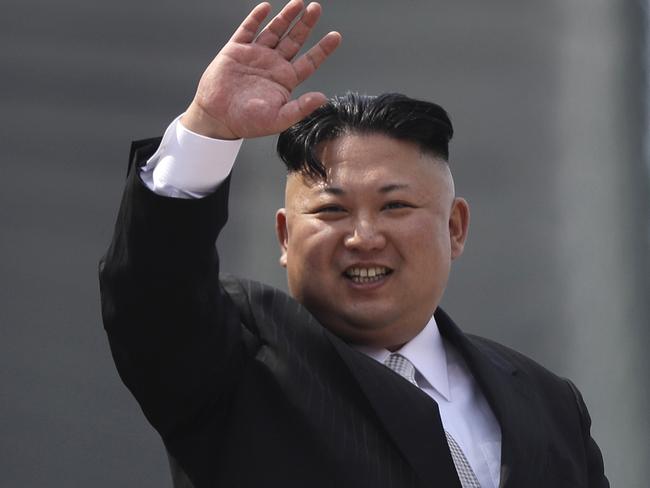 North Korean leader Kim Jong-un has held the largest ever live-firing drill to mark the 85th founding anniversary of his country’s military. Picture: AP