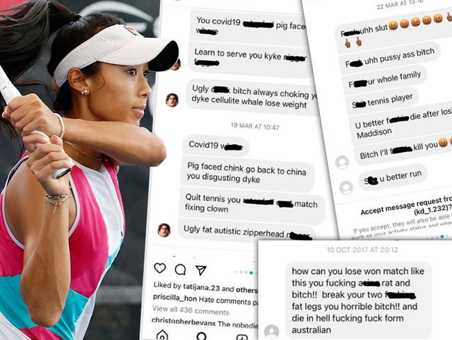 abuse directed at tennis player Hon