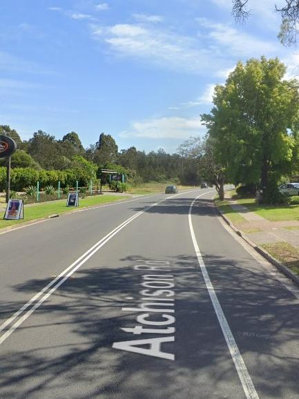 A man was at a car wash on Atchison Rd in Macquarie Fields, when he was threatened by three people. Picture: Google Maps