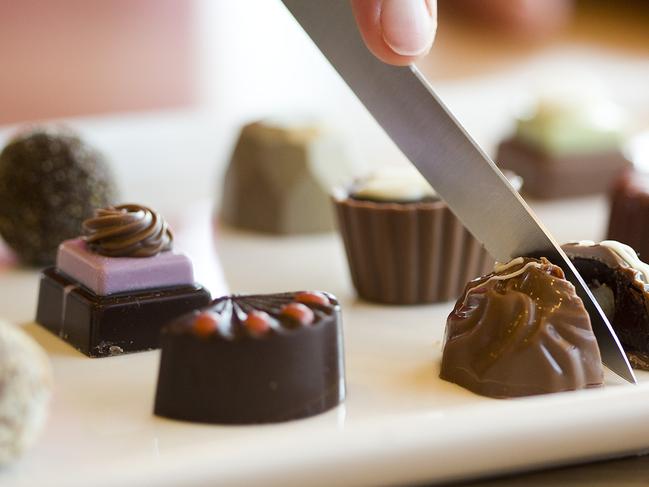 Chocolate truffles at the Yarra Valley Chocolaterie