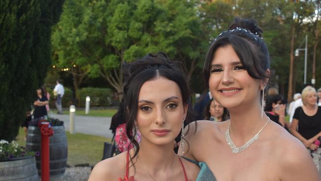 Adriana and Chloe Howard at Runcorn State High School 2023 formal. Photos: Georgie Walker.