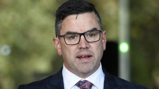 Brad Battin is a contender for the vacant Victorian Liberal Party leadership. Picture: NCA NewsWire / Andrew Henshaw