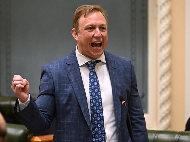 BRISBANE, AUSTRALIA - NewsWire Photos - MARCH 5, 2024.Queensland Premier Steven Miles speaks during Question Time at Queensland Parliament in Brisbane.Picture: Dan Peled / NCA NewsWire