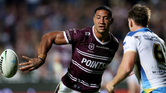 Taniela Paseka has bene named at prop for Manly. Picture: Cameron Spencer/Getty Images