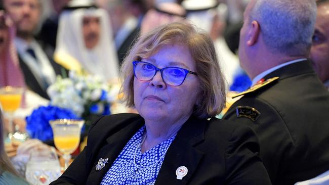 US Assistant Secretary of State for Near Eastern Affairs Barbara Leaf in Manama on December 6. Picture: Mazen Mahdi / AFP