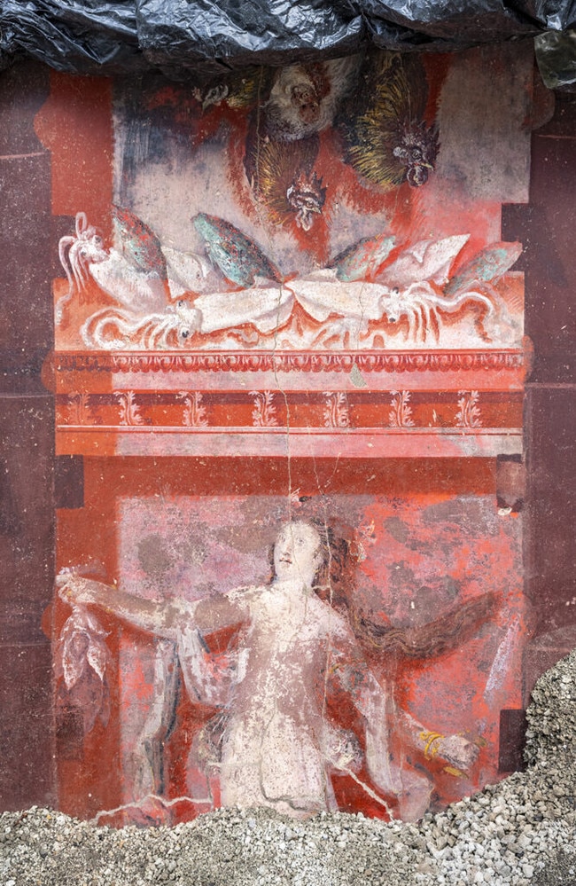 The newly discovered fresco shows his tutor and mentor – the old man Silenus – introducing a woman to the cult, promising “rebirth”.