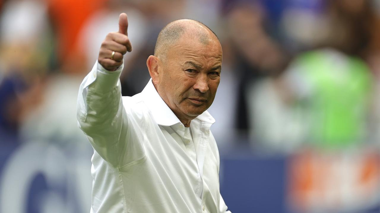 Eddie Jones looks like he’s going to land on his feet. Photo by David Rogers/Getty Images