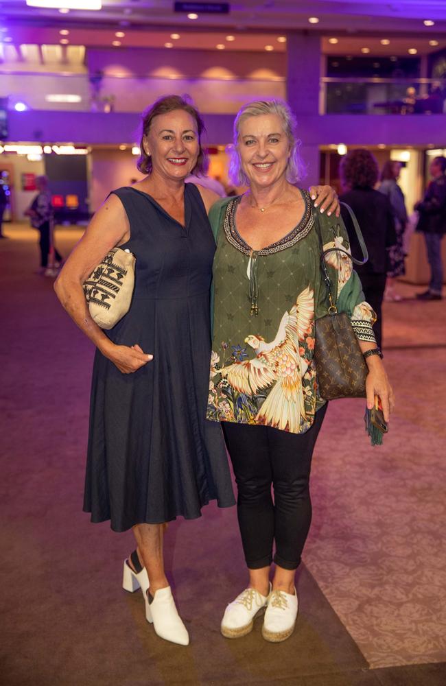 Jacqui Hoskins and Josephine Radovic at the Queensland Symphony Orchestra's much anticipated return to QPAC's Concert Hall. Picture: Peter Wallis, Socials: Damien Anthony Rossi