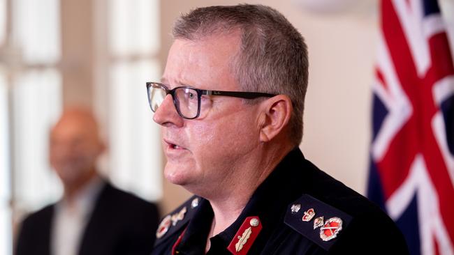 NT Police Commissioner Jamie Chalker. Picture: Che Chorley