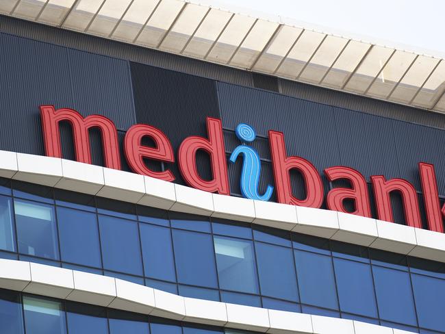 A Medibank sign is seen on a building in Docklands in Melbourne, Saturday, August 18, 2018. (AAP Image/Ellen Smith) NO ARCHIVING