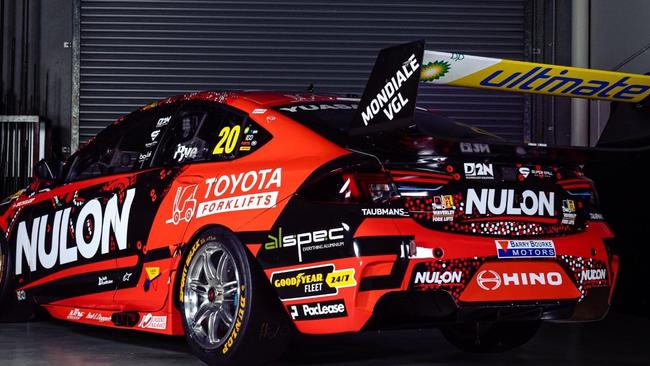 Dt trait designs for Team 18 Racing to be used in Darwin and Townsville. Picture: Nulon Supercar.