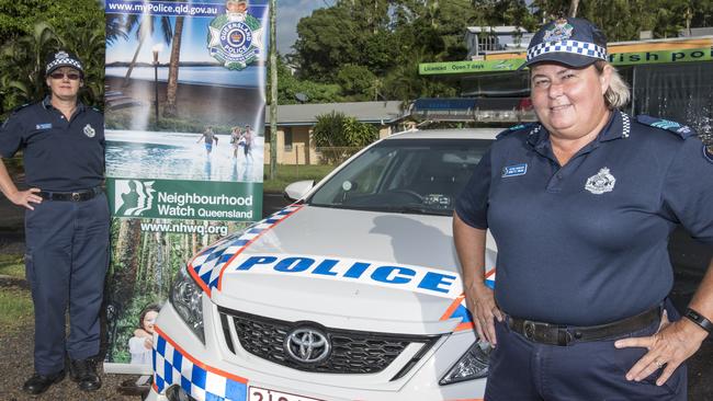 Cassowary Coast crime prevention officer Senior Constable Jane Moran and Acting Sergeant Annette Swaine in 2016. Picture: Supplied