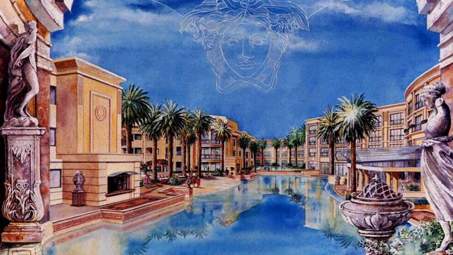 An early artist impression of Palazzo Versace.