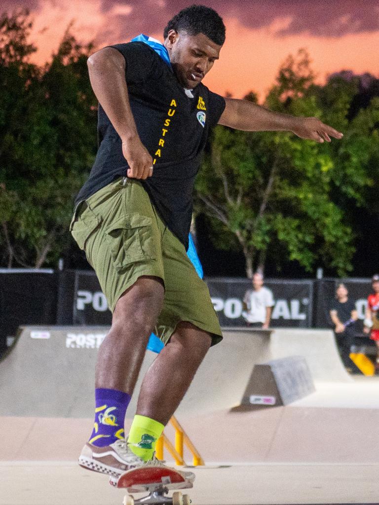 Maikeli Uluilakeba at Rumble On The Reef Sugar Bowl Skatepark Saturday 23 September 2023 Picture:Michaela Harlow