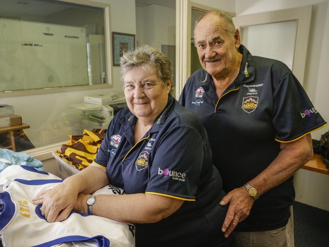 Mary and Alf Pennington at Eastern Ranges last year. Picture: Valeriu Campan