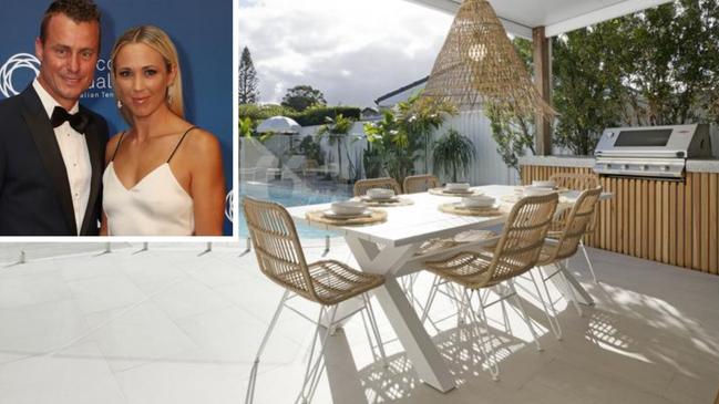 Lleyton and Bec Hewitt chose the Burleigh Beach Bungalow close to where their dream home is being renovated to stay for four months.