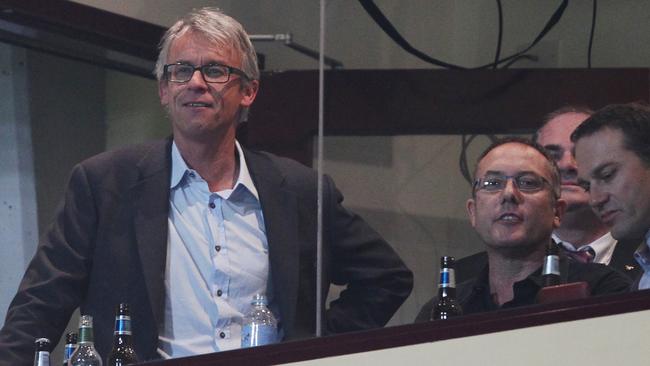 Then NRL CEO David Gallop watched the action from a VIP box at Brookvale Oval.