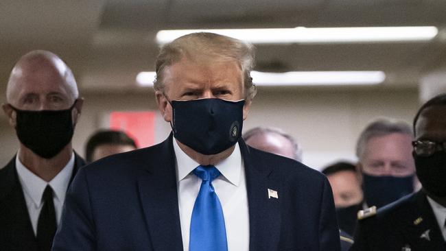 US President Donald Trump says he has ‘never been against masks’.