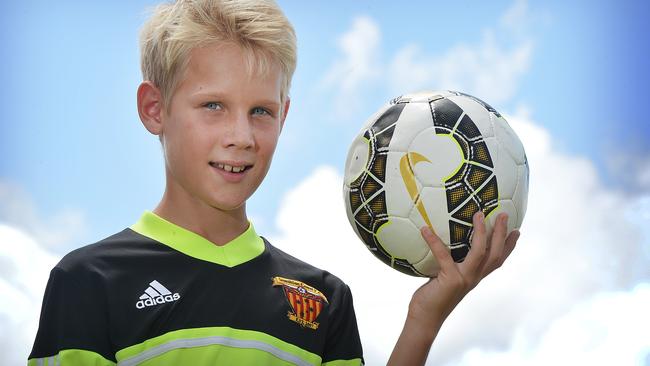 Sam Klein’s remarkable rise through the football ranks included playing in the Under 12s for the Sunshine Coast Fire. Photo Renee Albrecht/Gympie Times