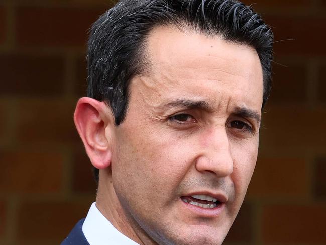 Brisbane, 17 February 2025. Queensland Premier David Crisafulli during a press conference at the Sunnybank state school. Picture: Supplied by the Department of the Premier/Tertius Pickard.