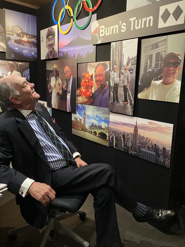 John Burns was farewelled by 3AW on Friday. Picture: Kate Stevenson