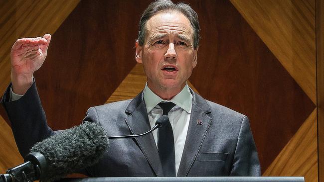 Federal Health Minister Greg Hunt said protecting children would be an important and welcome additional step in the national vaccination program. Picture: Ian Currie