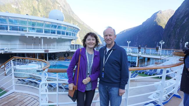 Paul and Robyn Faraguna on the Ruby Princess cruise. Supplied by family