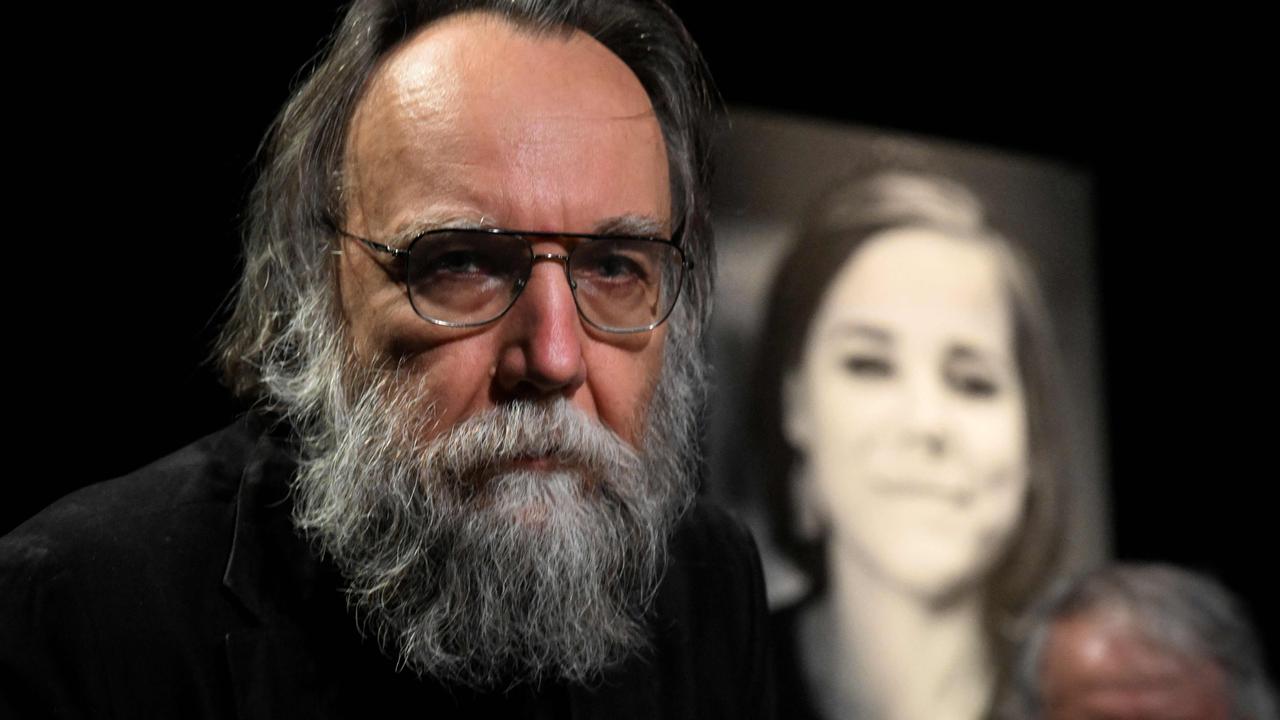 Alexander Dugin at a farewell ceremony for her daughter Darya Dugina. Picture: Kirill Kudryavtsev/AFP