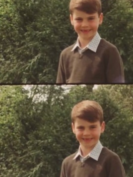 He was seen having fun behind the scenes of the photo shoot. Picture: The Prince and Princess of Wales/X