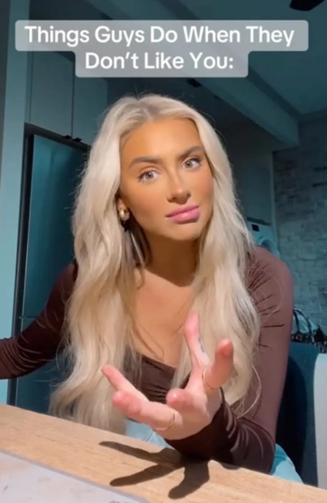 She often posts dating advice videos. Picture: TikTok