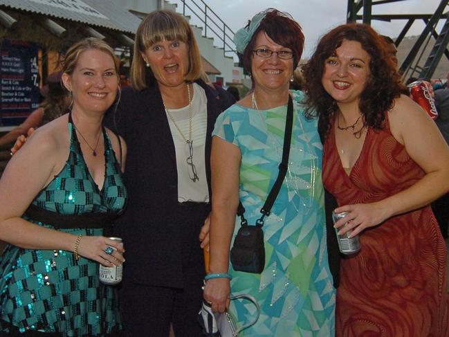 Dannielle Jones, Liz Reeve, Lynne Doonan and Melanie Banks at Ladies Day Cluden Racecourse Townsville