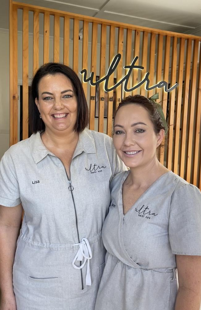 Sisters Lisa Hartwig and Karen Formosa run Ultra Medi Spa in South Mackay. Photo: Zoe Devenport