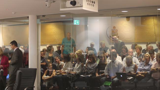 The public gallery at council. Picture Glenn Hampson