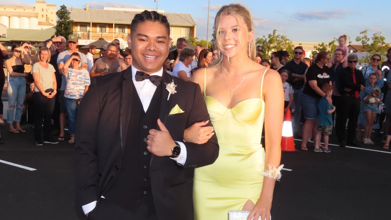 Students arriving at the Kingaroy State High School Formal at Kingaroy Town Hall on November 11.