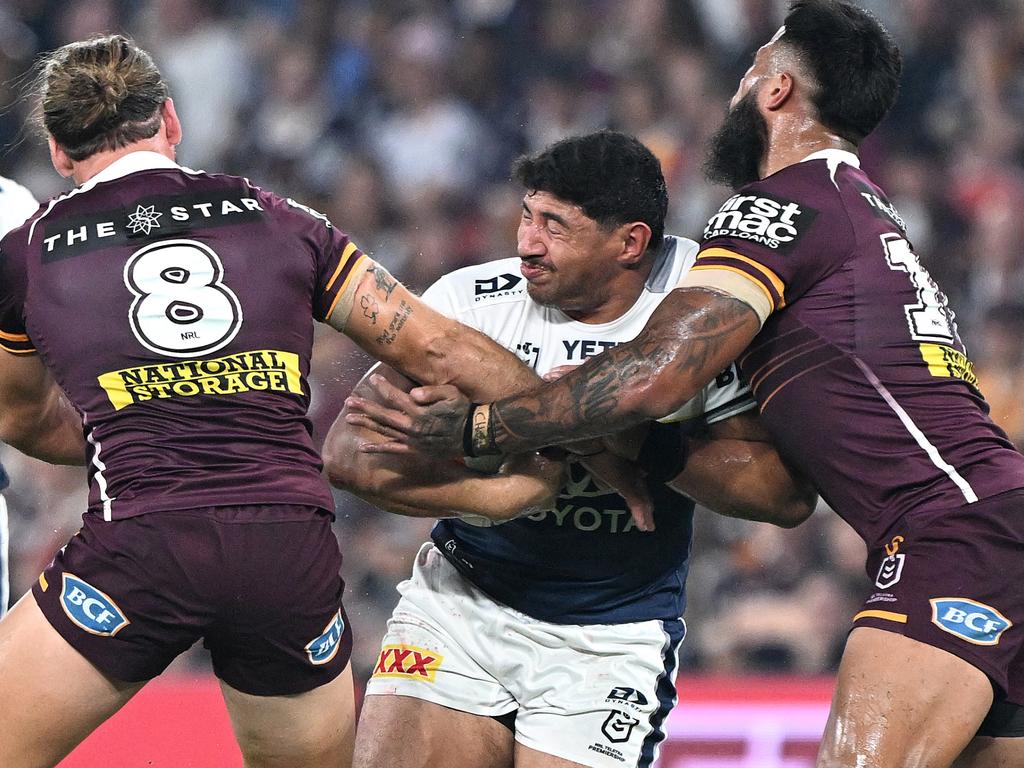 Jason Taumalolo enjoyed a huge start in his return for the Cowboys. Picture: Getty Images